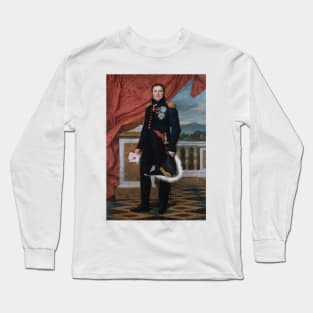 Portrait of French Politician and Soldier Etienne Maurice Gerard by Jacques-Louis David Long Sleeve T-Shirt
